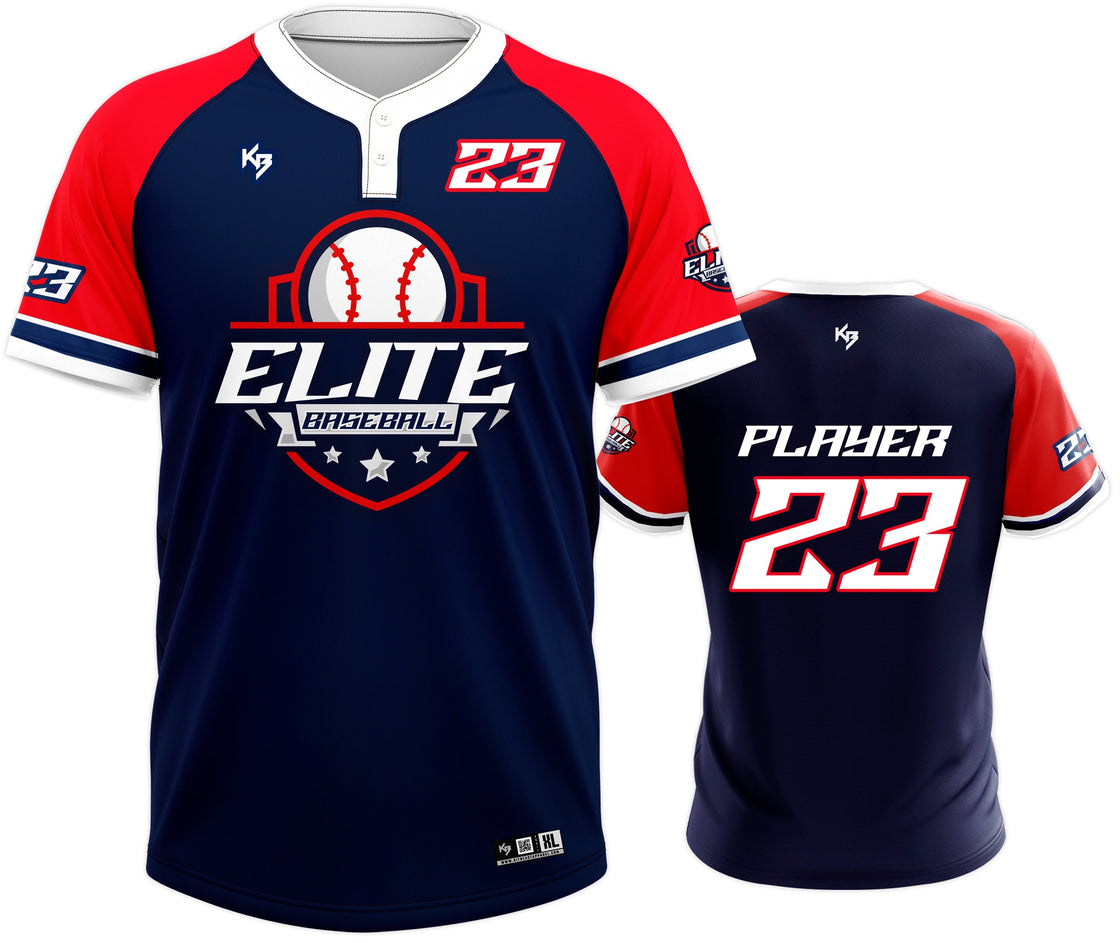 Elite Two Button Custom Softball Jersey