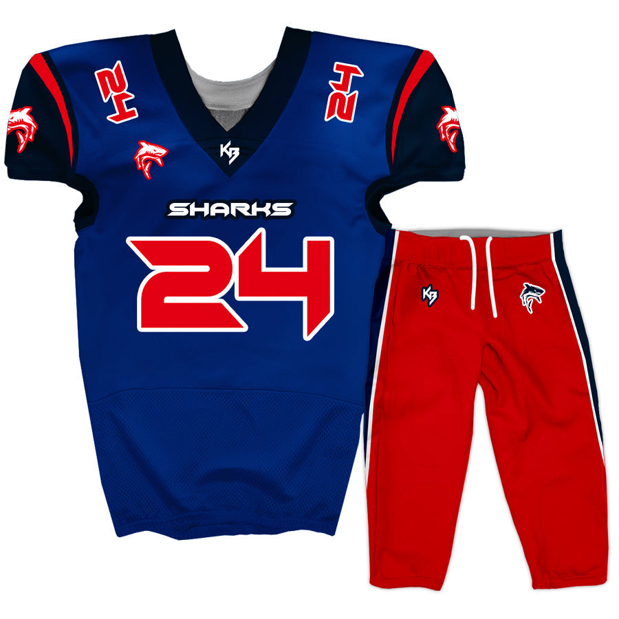 Sharks Tackle Football Uniforms